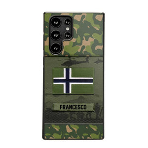 Personalized Norwegian Veterans/Soldier Camo Phone Case Printed 22OCT-HQ14