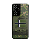 Personalized Norwegian Veterans/Soldier Camo Phone Case Printed 22OCT-HQ14