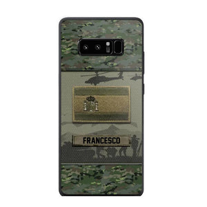 Personalized Spanish Veterans/Soldier Camo Phone Case Printed 22OCT-HQ14