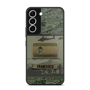 Personalized Spanish Veterans/Soldier Camo Phone Case Printed 22OCT-HQ14