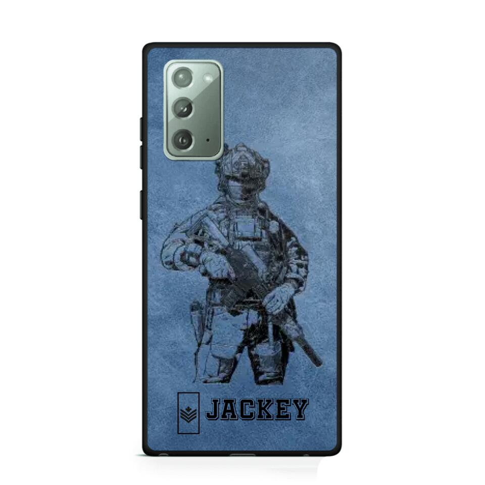 Personalized Canadian Veteran/Soldier Phonecase 3D Printed 22OCT-HQ14