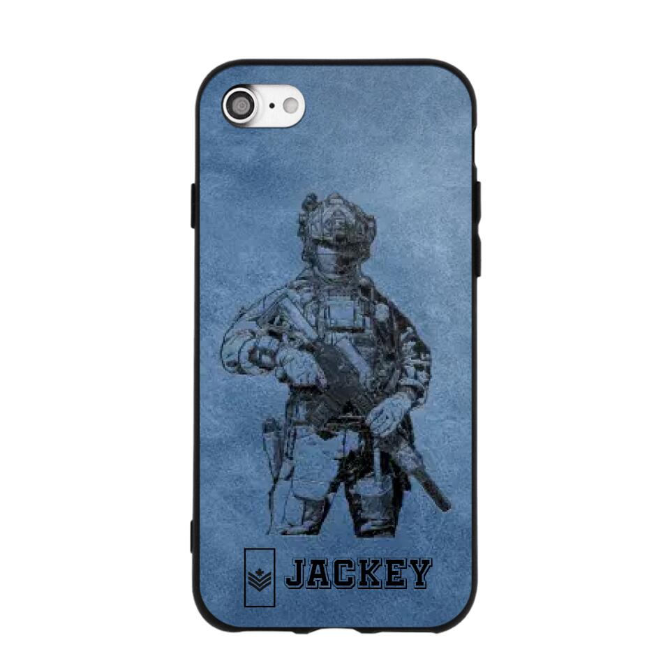 Personalized Canadian Veteran/Soldier Phonecase 3D Printed 22OCT-HQ14