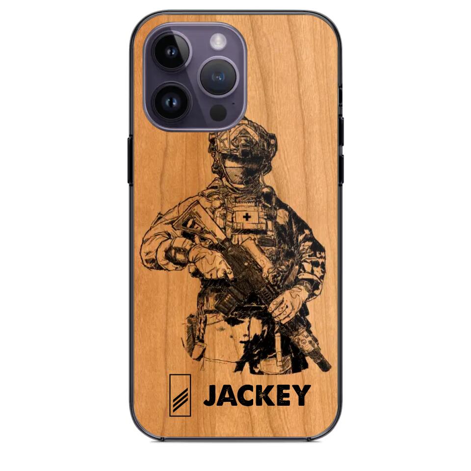 Personalized Swiss Veteran/Soldier Phonecase 3D Printed 22OCT-HY14