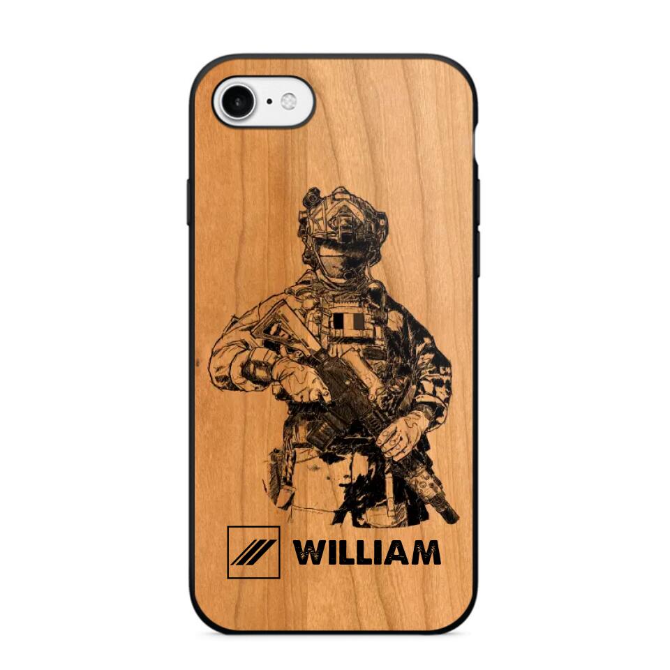 Personalized French Veteran/Soldier Phonecase 3D Printed 22OCT-HY14