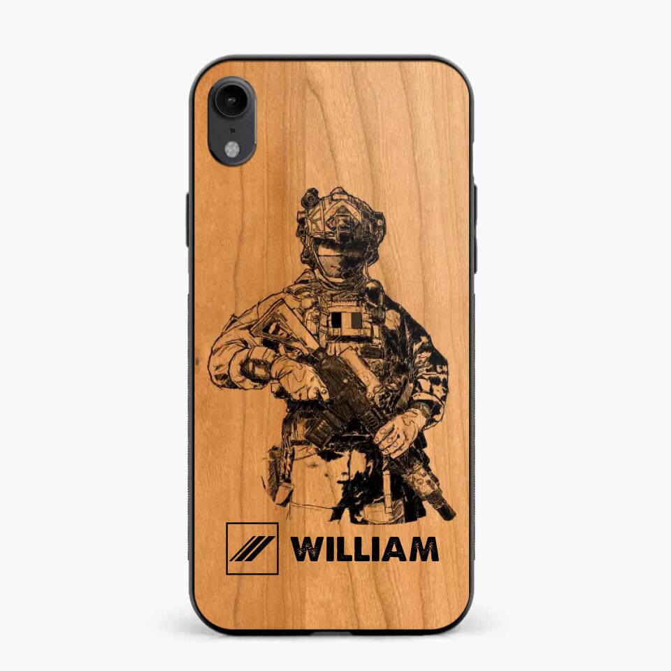 Personalized French Veteran/Soldier Phonecase 3D Printed 22OCT-HY14