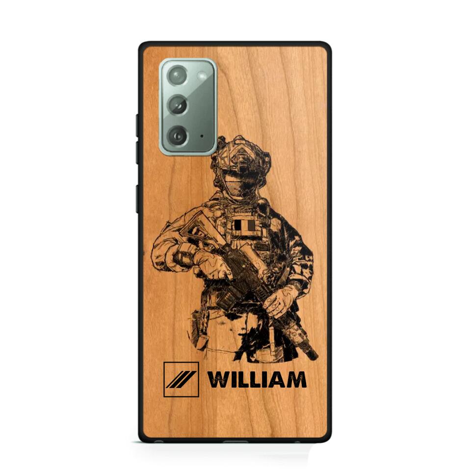 Personalized French Veteran/Soldier Phonecase 3D Printed 22OCT-HY14