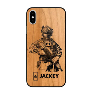 Personalized Canadian Veteran/Soldier Phonecase 3D Printed 22OCT-HY14