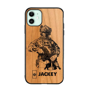 Personalized Canadian Veteran/Soldier Phonecase 3D Printed 22OCT-HY14