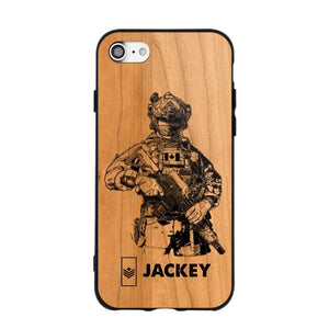 Personalized Canadian Veteran/Soldier Phonecase 3D Printed 22OCT-HY14