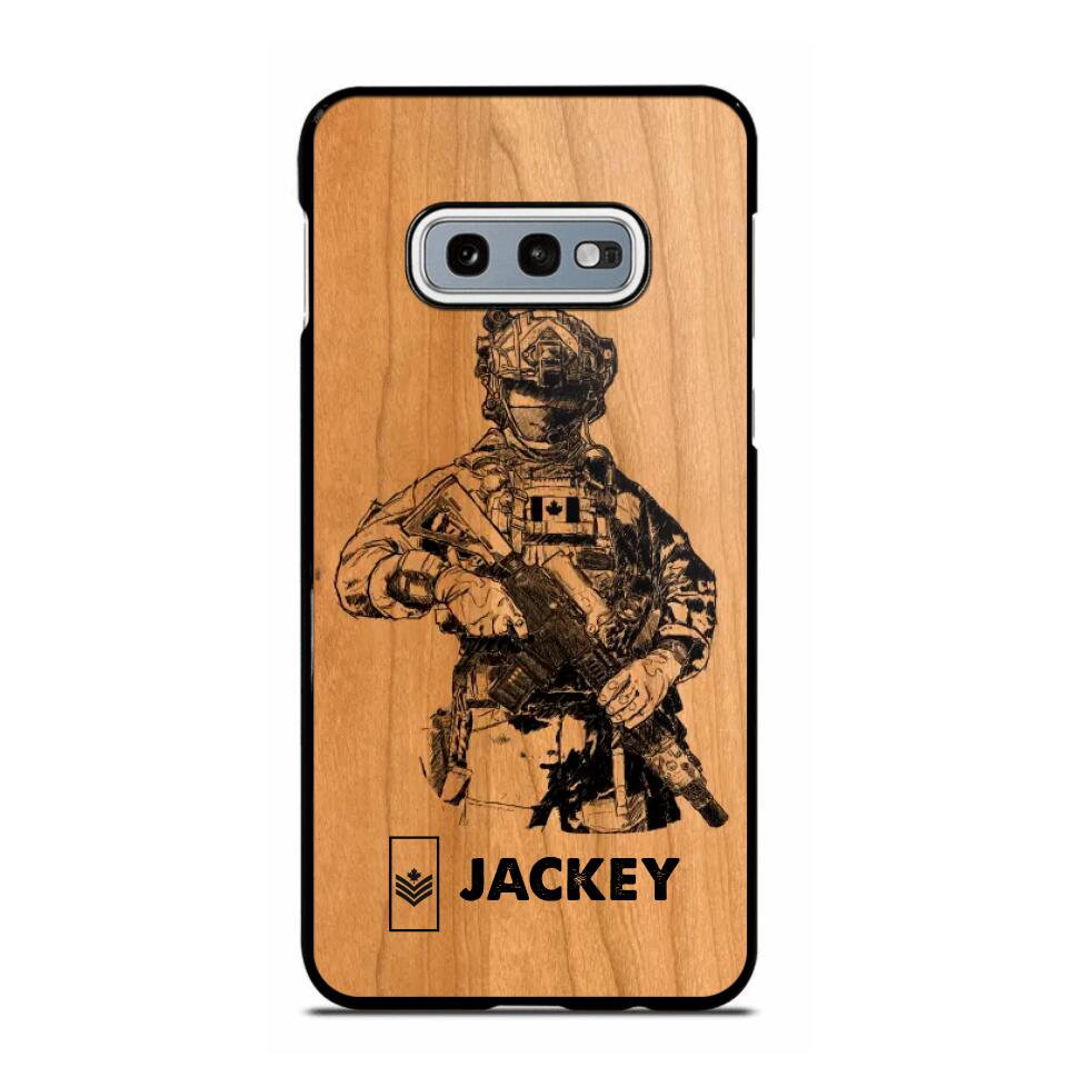 Personalized Canadian Veteran/Soldier Phonecase 3D Printed 22OCT-HY14