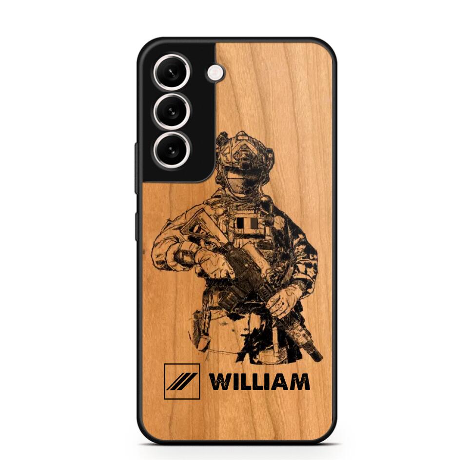 Personalized French Veteran/Soldier Phonecase 3D Printed 22OCT-HY14