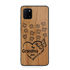 Personalized Blessed To Be Called Grandma Kid Name Butterfly Phonecase 3D Printed 22OCT-HQ15