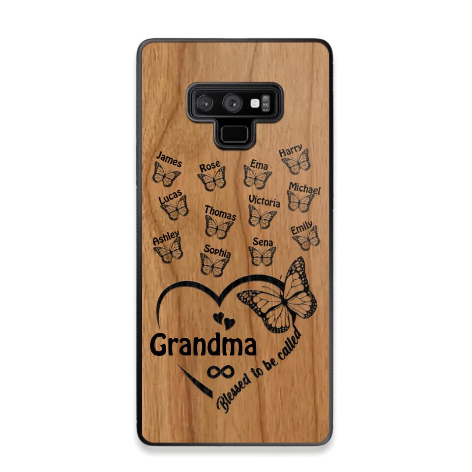 Personalized Blessed To Be Called Grandma Kid Name Butterfly Phonecase 3D Printed 22OCT-HQ15