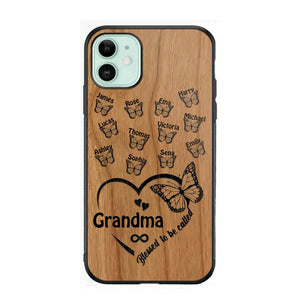 Personalized Blessed To Be Called Grandma Kid Name Butterfly Phonecase 3D Printed 22OCT-HQ15