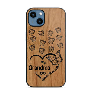 Personalized Blessed To Be Called Grandma Kid Name Butterfly Phonecase 3D Printed 22OCT-HQ15