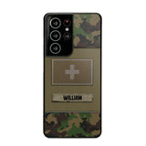 Personalized Swiss Veterans/Soldier Camo Flag Phone Case Printed 22OCT-HY15