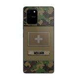 Personalized Swiss Veterans/Soldier Camo Flag Phone Case Printed 22OCT-HY15