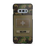 Personalized Swiss Veterans/Soldier Camo Flag Phone Case Printed 22OCT-HY15