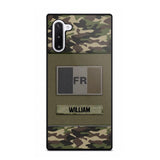 Personalized French Veterans/Soldier Camo Flag Phone Case Printed 22OCT-HY15