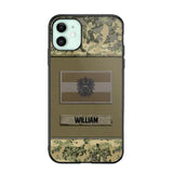 Personalized Austrian Veterans/Soldier Camo Flag Phone Case Printed 22OCT-HY15