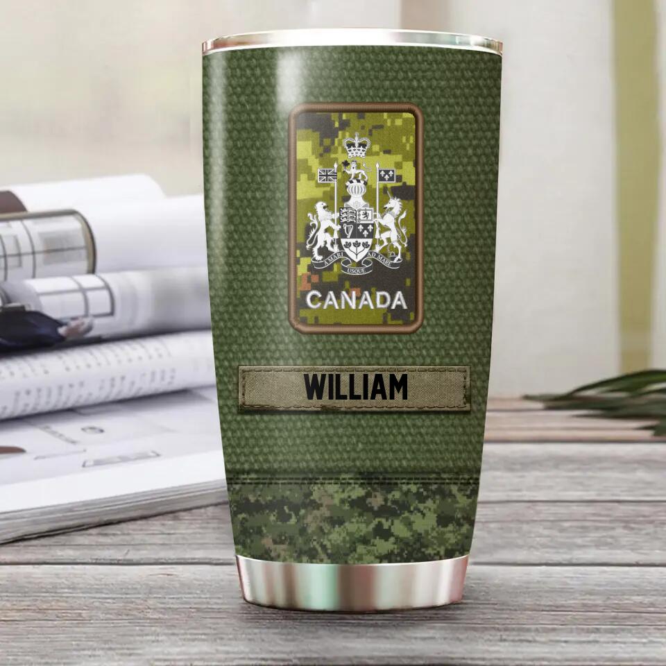 Personalized  Canadian Veteran It's Not That I Can And Others Can't It's That I Did Camo Tumbler Printed QTHQ1810