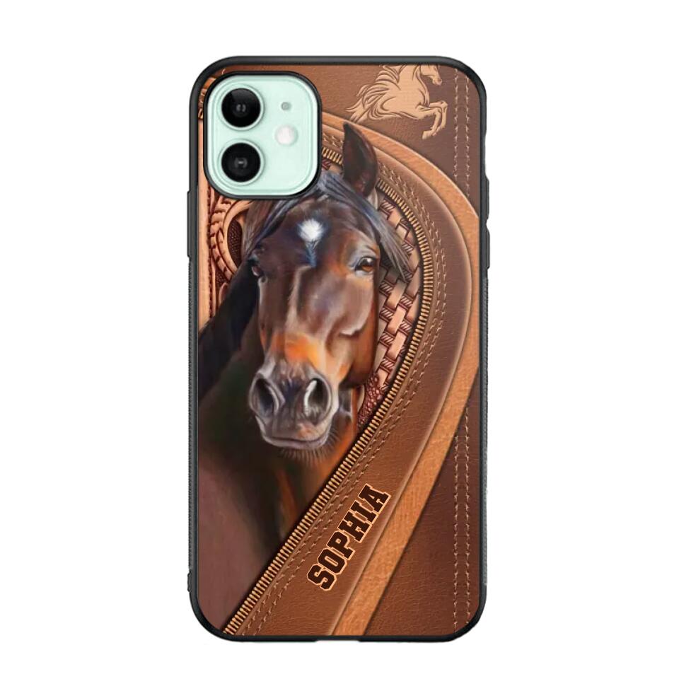 Personalized Horse Lover Phone Case Printed 22OCT-HQ19