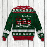 Personalized Grandma Kid Christmas Sweatshirt Prined QTMA1910