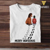 Personalized Merry Horsemas Horse Lovers Tshirt Printed OCT-DT19