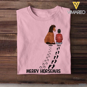 Personalized Merry Horsemas Horse Lovers Tshirt Printed OCT-DT19