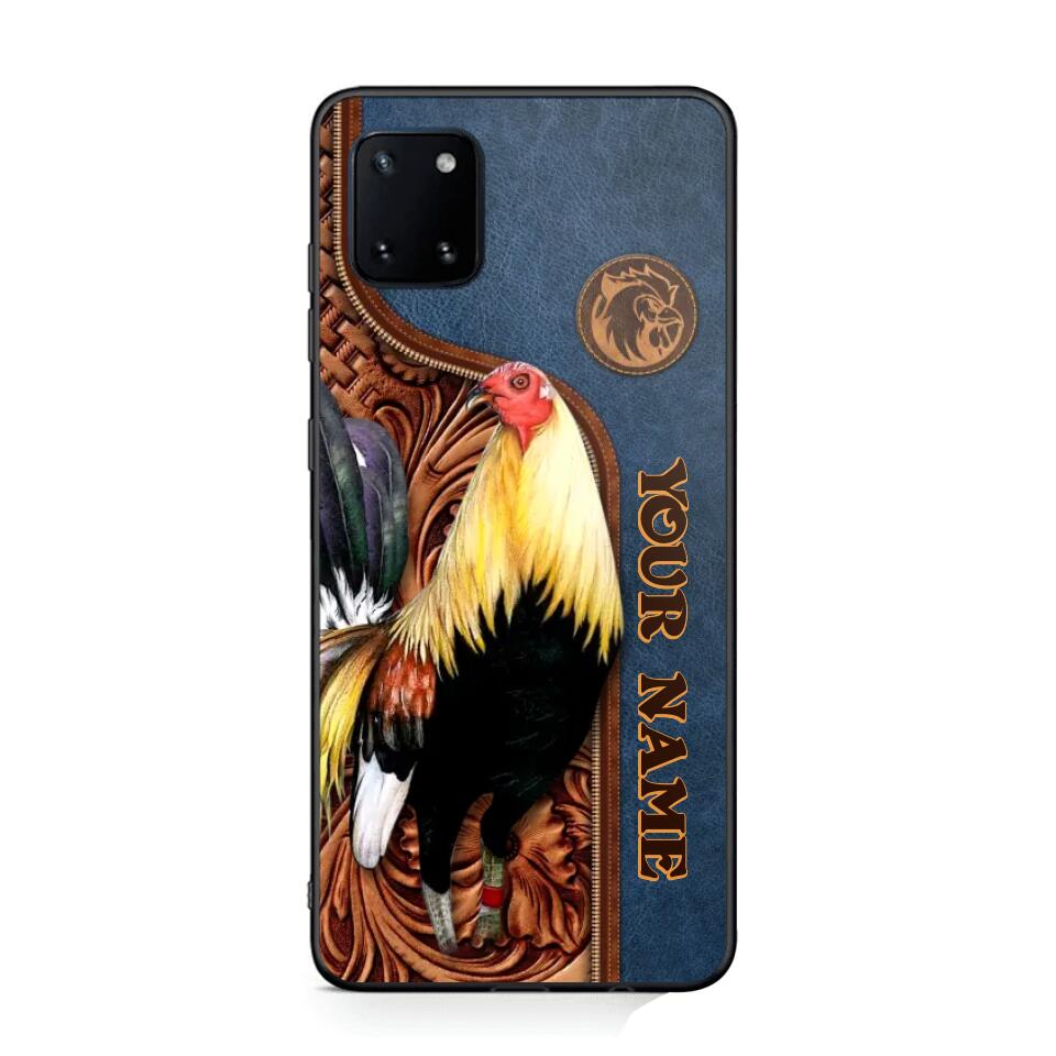 Personalized Rooster Lovers Leather Background Phonecase 3D Printed OCT22-DT21