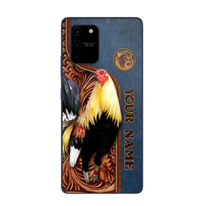 Personalized Rooster Lovers Leather Background Phonecase 3D Printed OCT22-DT21