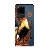 Personalized Rooster Lovers Leather Background Phonecase 3D Printed OCT22-DT21