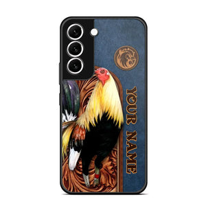 Personalized Rooster Lovers Leather Background Phonecase 3D Printed OCT22-DT21