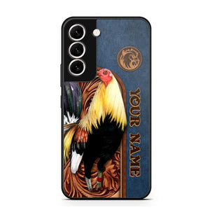 Personalized Rooster Lovers Leather Background Phonecase 3D Printed OCT22-DT21