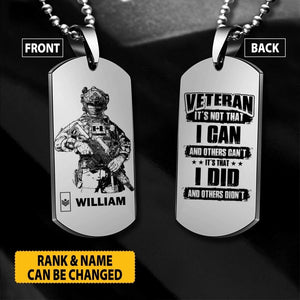 Personalized Canadian Veteran It's Not That I Can Others Can't It's That I Did  Necklaces Printed 22OCT-HY21