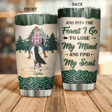 Personalized And Into The Forest I Go To Lose My Mind And Find My Soul Horse Girl Tumbler Printed OCT22-DT21