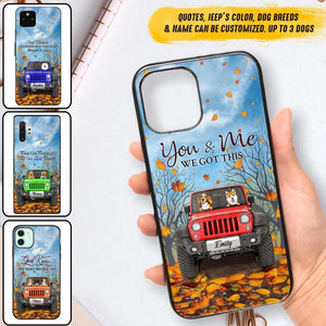 Personalized Jeep And Dog Lovers Autumn 3D Printed Phonecase OCT22-DT21