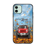 Personalized Jeep And Dog Lovers Autumn 3D Printed Phonecase OCT22-DT21