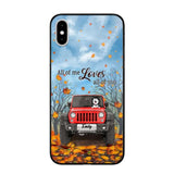 Personalized Jeep And Dog Lovers Autumn 3D Printed Phonecase OCT22-DT21