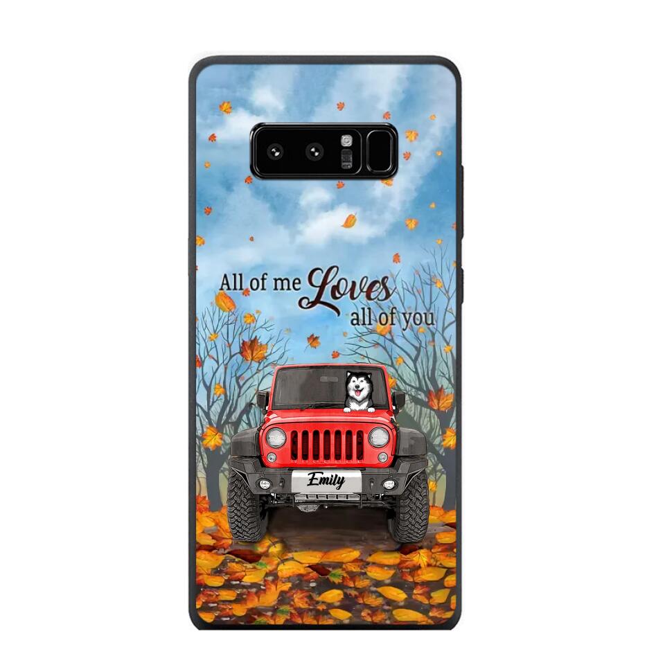 Personalized Jeep And Dog Lovers Autumn 3D Printed Phonecase OCT22-DT21