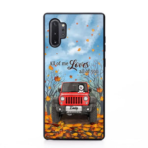 Personalized Jeep And Dog Lovers Autumn 3D Printed Phonecase OCT22-DT21