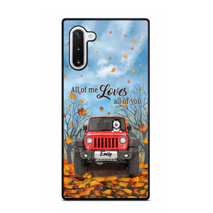 Personalized Jeep And Dog Lovers Autumn 3D Printed Phonecase OCT22-DT21