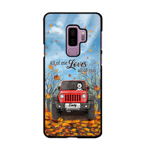 Personalized Jeep And Dog Lovers Autumn 3D Printed Phonecase OCT22-DT21