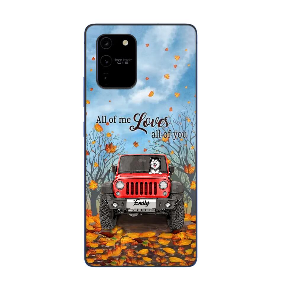 Personalized Jeep And Dog Lovers Autumn 3D Printed Phonecase OCT22-DT21