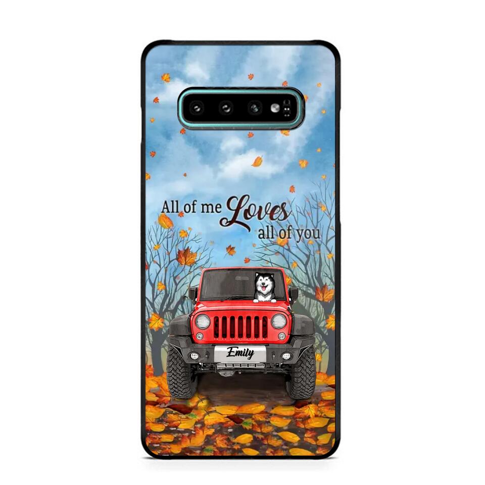 Personalized Jeep And Dog Lovers Autumn 3D Printed Phonecase OCT22-DT21