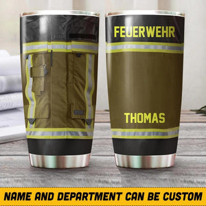 Personalized Australian Firefighter Uniform 3D Printed Tumbler QTHQ2410