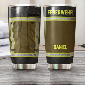 Personalized Australian Firefighter Uniform 3D Printed Tumbler QTHQ2410