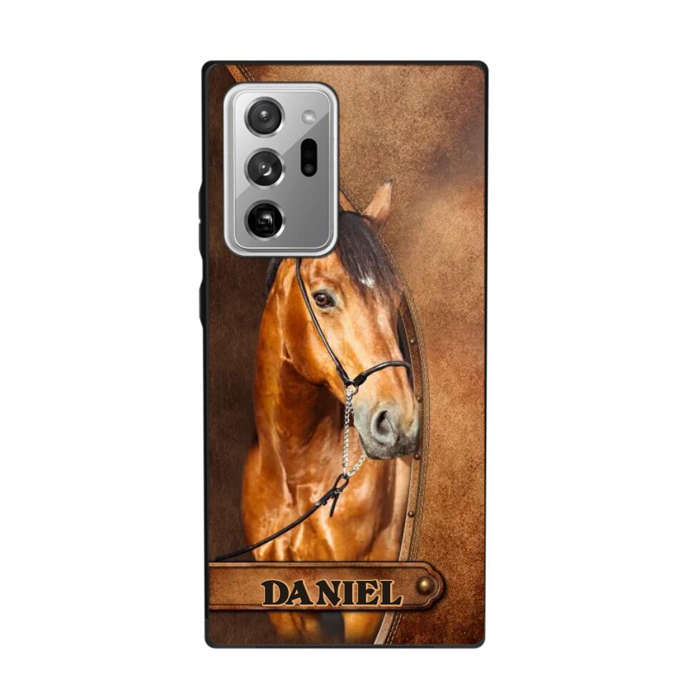 Personalized Your Image Horse Leather 3D Printed Phonecase QTDT2510