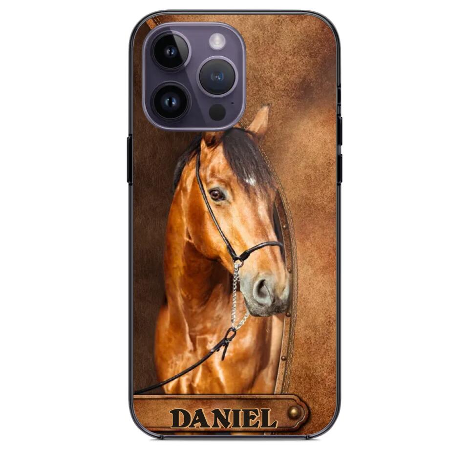 Personalized Your Image Horse Leather 3D Printed Phonecase QTDT2510