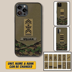 Personalized Swiss Veterans/Soldier Camo Flag Phone Case Printed 22OCT-HY25